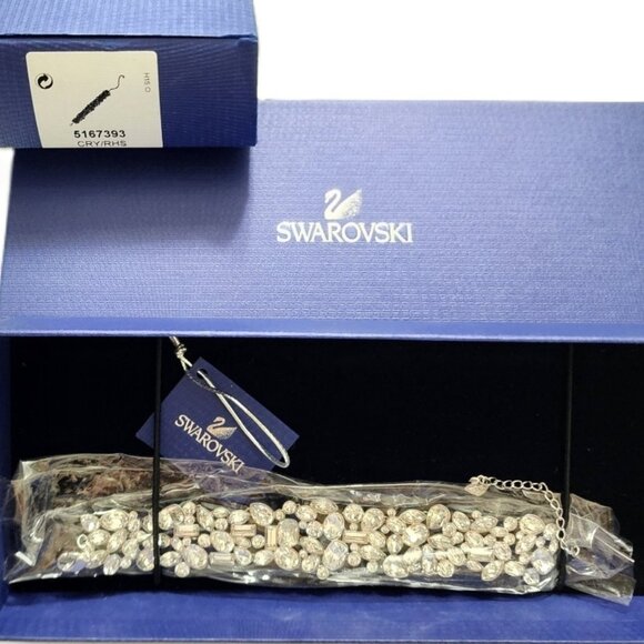Swarovski Clear Crystal DIva Clear Crystal Rhodium Bracelet Medium Item #5167393 - Picture 4 of 7
